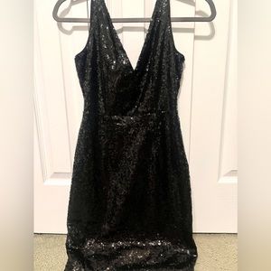 sparkly black dress